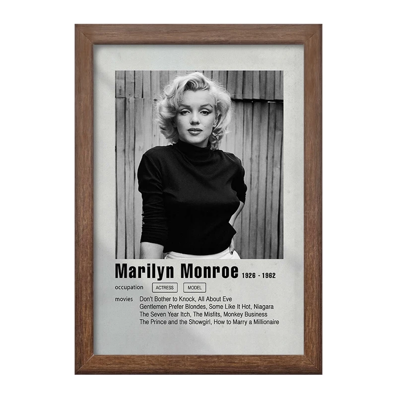 تابلو خندالو طرح مرلین مونرو (Marilyn Monroe) کد F11198