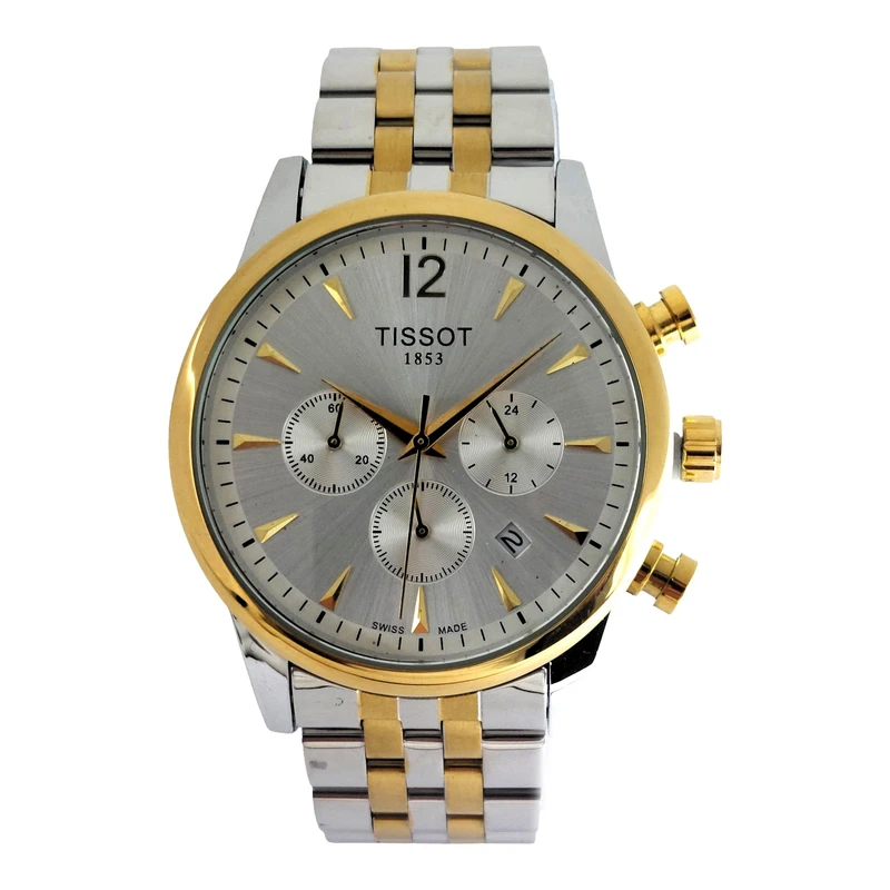 ساعت مچی عقربه‌ای مردانه مدل سه موتوره کرنوگراف کد TIS1853