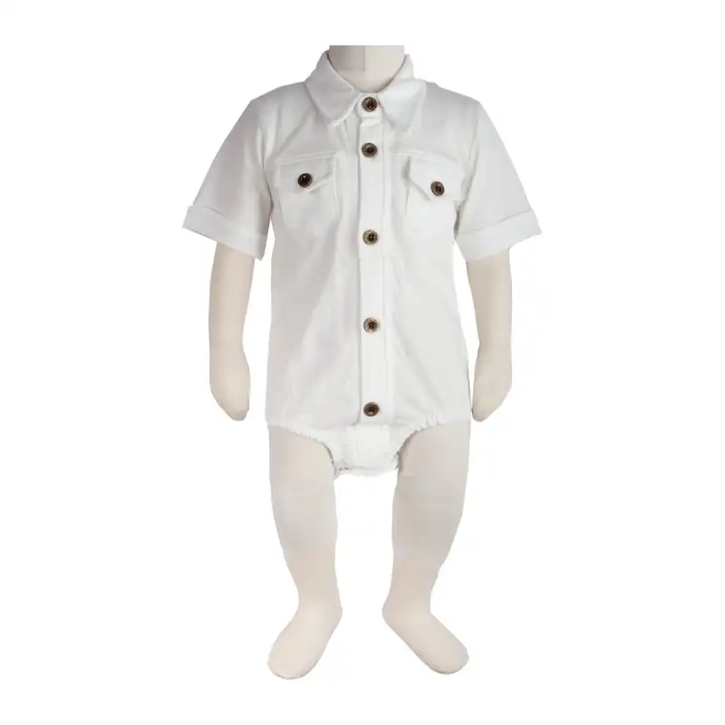 بادی آستین کوتاه نوزادی آدمک کد 170023