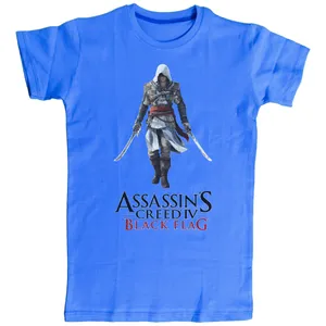 تی شرت آستین کوتاه بچگانه مدل آساسینز کرید تمام پبنه تریکو