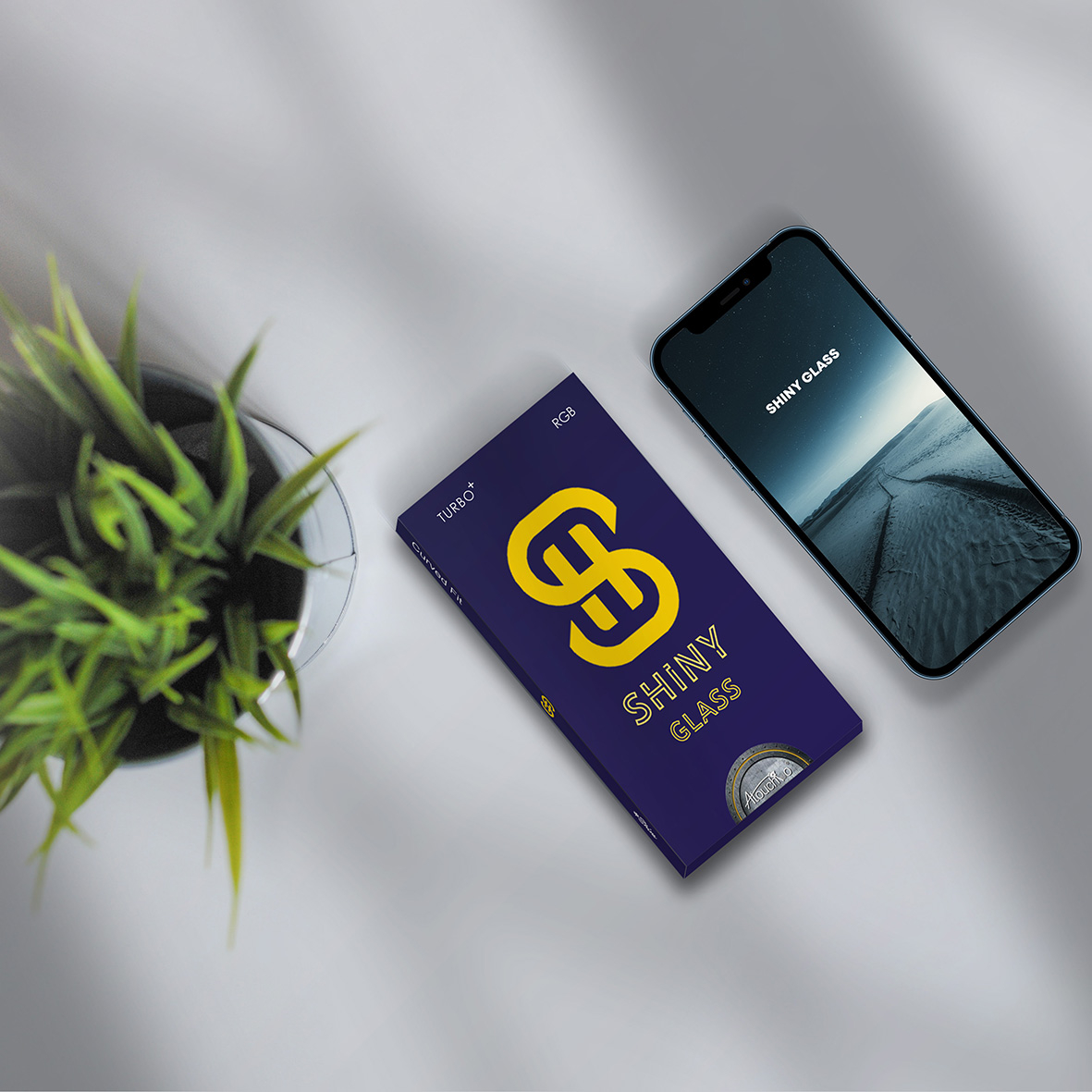 محافظ صفحه نمایش آتوچبو مدل Shiny Glass مناسب برای گوشی موبایل اپل iPhone 7 /8 Plus