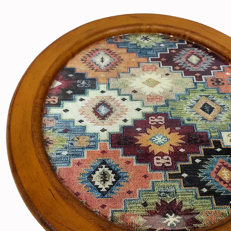 سینی چوبی رزینی مدل سنتی کد 35