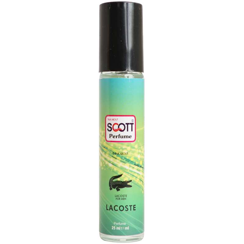 عطر جیبی مردانه اسکاتس مدل Lacoste M حجم 25 میلی لیتر