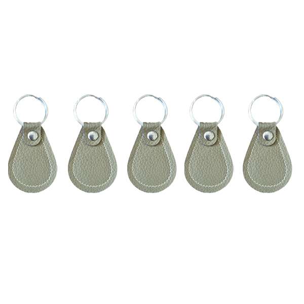 تگ RFID مدل جاسوئیچی چرمی 125KHZ Em-125-O بسته ۵ عددی تگ RFID مدل جاسوئیچی چرمی 125KHZ Em-125-O بسته ۵ عددی
