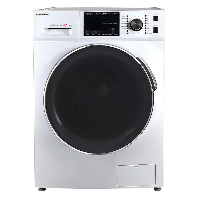 ماشین لباسشویی 8 اتوماتیک پاکشوما مدل BWF 40804 WT
