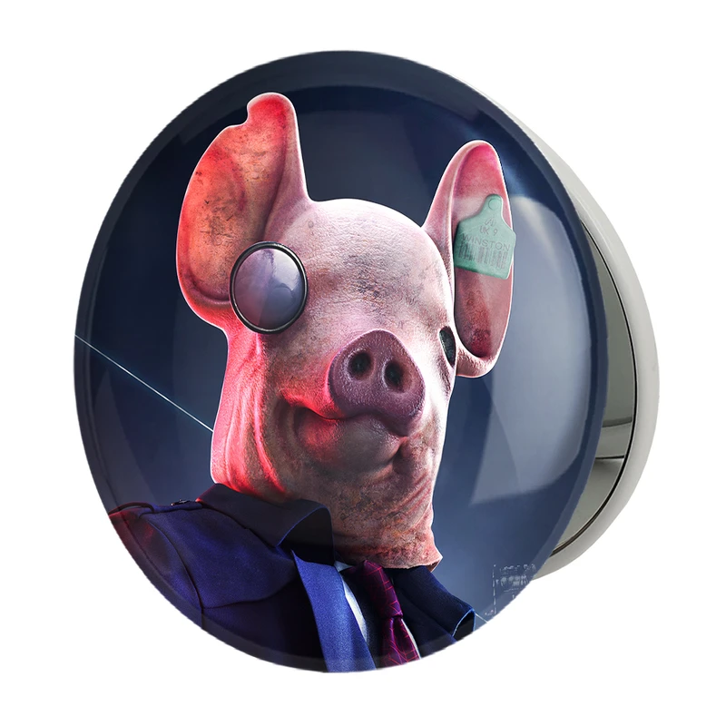 آینه جیبی خندالو طرح واچ لیجن مدل تاشو کد 30921