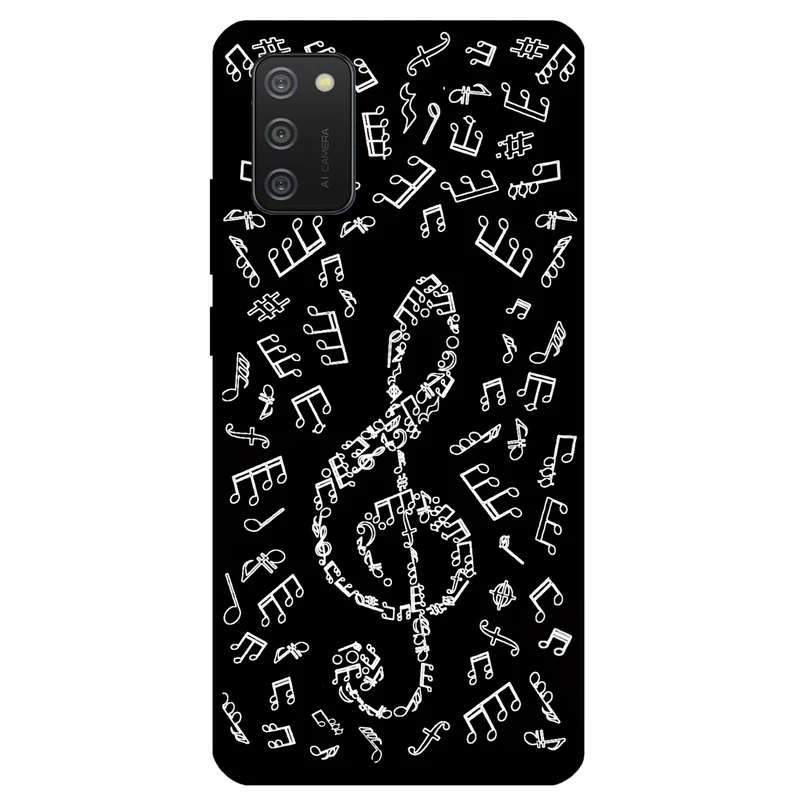 کاور مگافون طرح نوت موسیقی مدل 1370 مناسب برای گوشی موبایل سامسونگ Galaxy A02S   