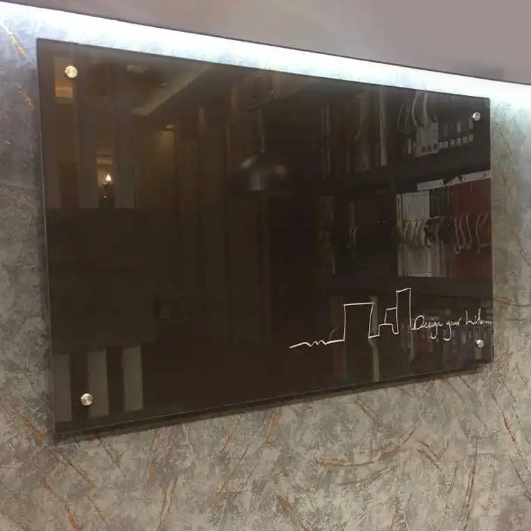 تخته وایت برد شیشه ای عکسنگ مدل CG12081 سایز 120x81 سانتی متر