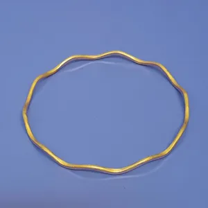 النگو طلا 18 عیار زنانه گالری یارطلا مدل آینه ای کد AL30-Z-3