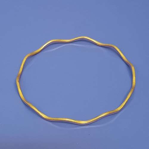 النگو طلا 18 عیار زنانه گالری یارطلا مدل آینه ای کد AL30-Z-3