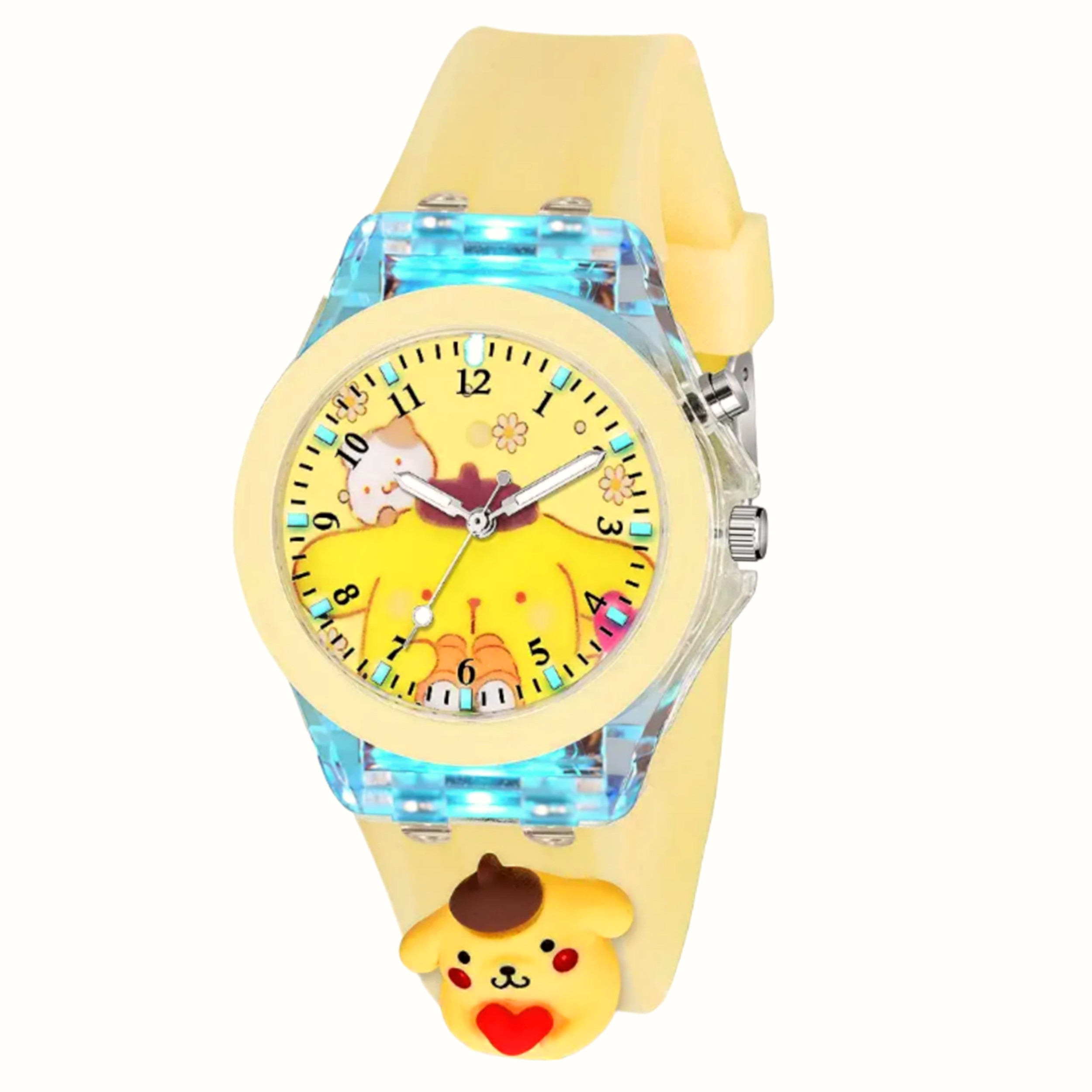 ساعت مچی عقربه ای بچگانه مدل چراغدار موزیکال کد 3