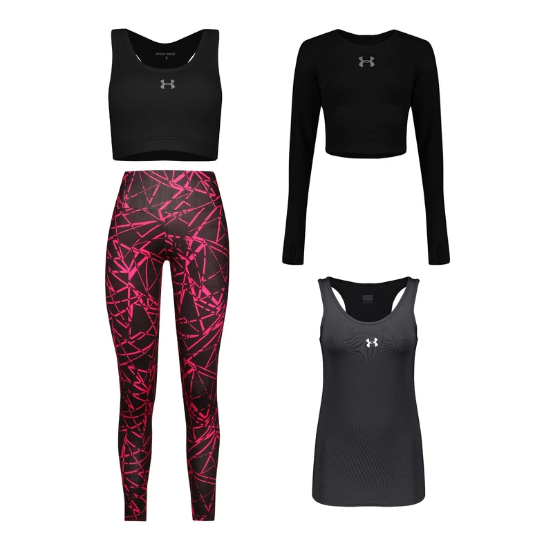 ست 4 تکه لباس ورزشی زنانه مدل 1801-4104-63-9101