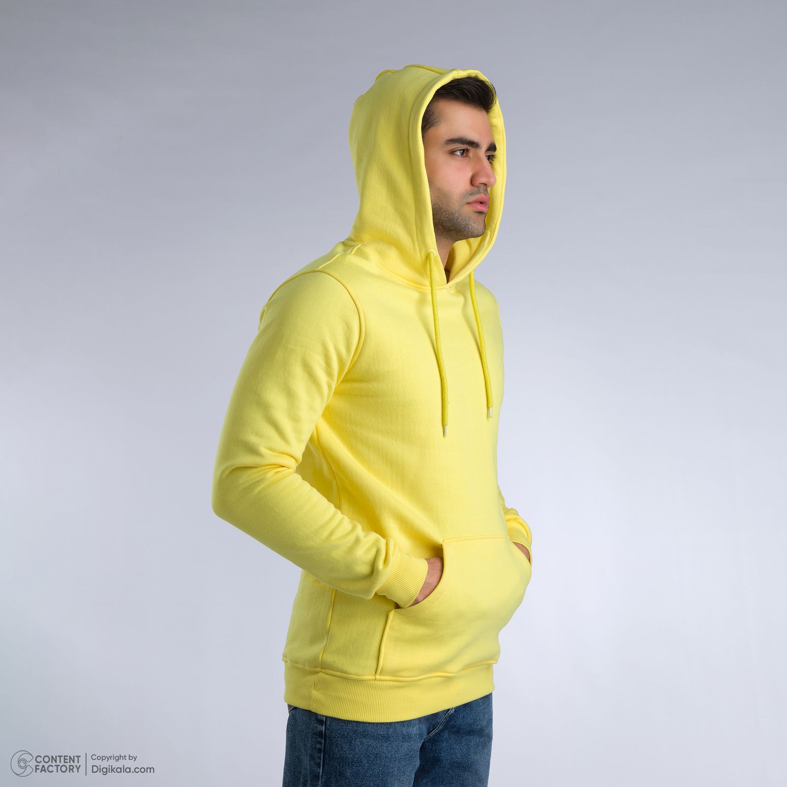 هودی مردانه پاتن جامه مدل  دورس 107621020204395 رنگ زرد -  - 9