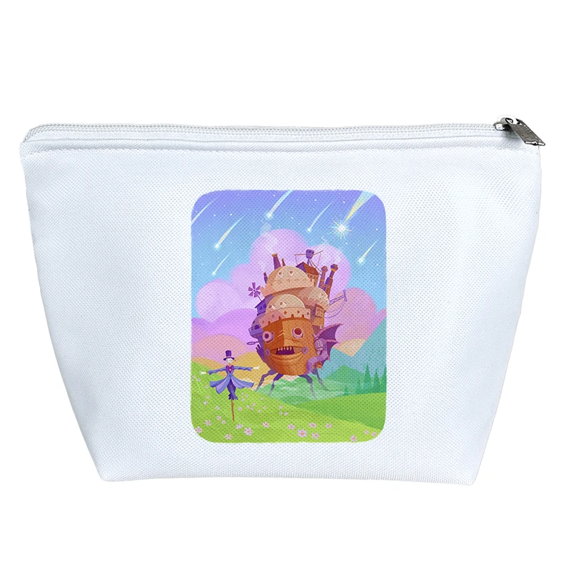 کیف لوازم آرایش دخترانه خندالو مدل انیمه قلعه متحرک هاول کد H1733