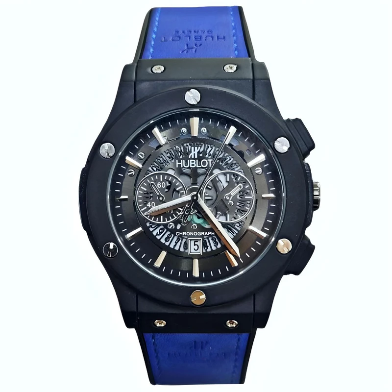 ساعت مچی عقربه‌ای مردانه  مدل بیگ بنگ اسکلتونMshk_blu01