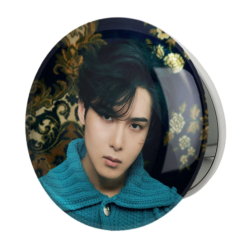 آینه جیبی خندالو طرح ریووک گروه سوپر جونیور Super Junior مدل تاشو کد 21404 