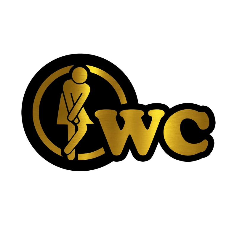 تابلو راهنما آژنگ طرح wc زنانه کد w.c.w.w01