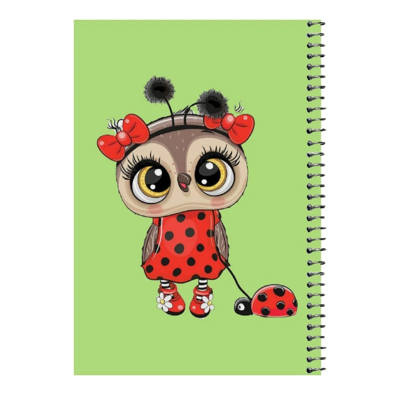 دفتر مشق 80 برگ اس جی مدل جغد کد ۱    