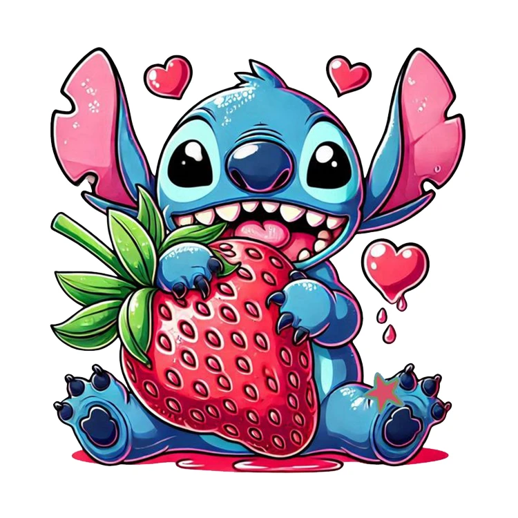 استیکر پارچه و لباس پاد آفرین مدل کارتون استیچ کد DKST93