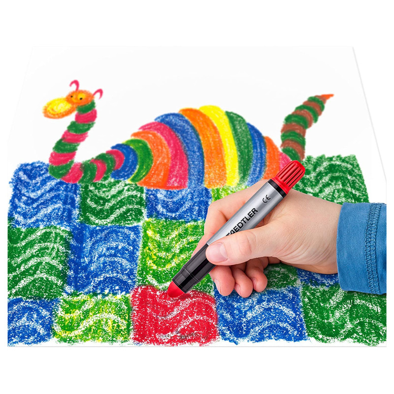 مداد شمعی 6 رنگ استدلر مدل norıs club gel crayon مداد شمعی 6 رنگ استدلر مدل norıs club gel crayon