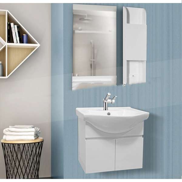 ست کابینت روشویی کاسپین مدل آتریس به همراه آینه و باکس