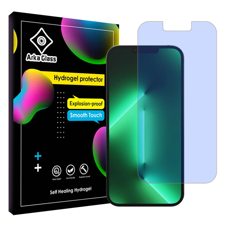 محافظ صفحه نمایش آنتی بلو آرکا گلس مدل Tough مناسب برای گوشی موبایل اپل iPhone 13 Pro Max