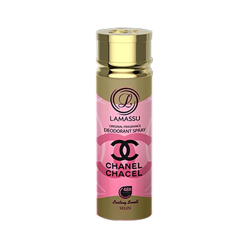 اسپری خوشبو کننده بدن زنانه لاماسو مدل Chanel حجم 200 میلی لیتر اسپری خوشبو کننده بدن زنانه لاماسو مدل Chanel حجم 200 میلی لیتر
