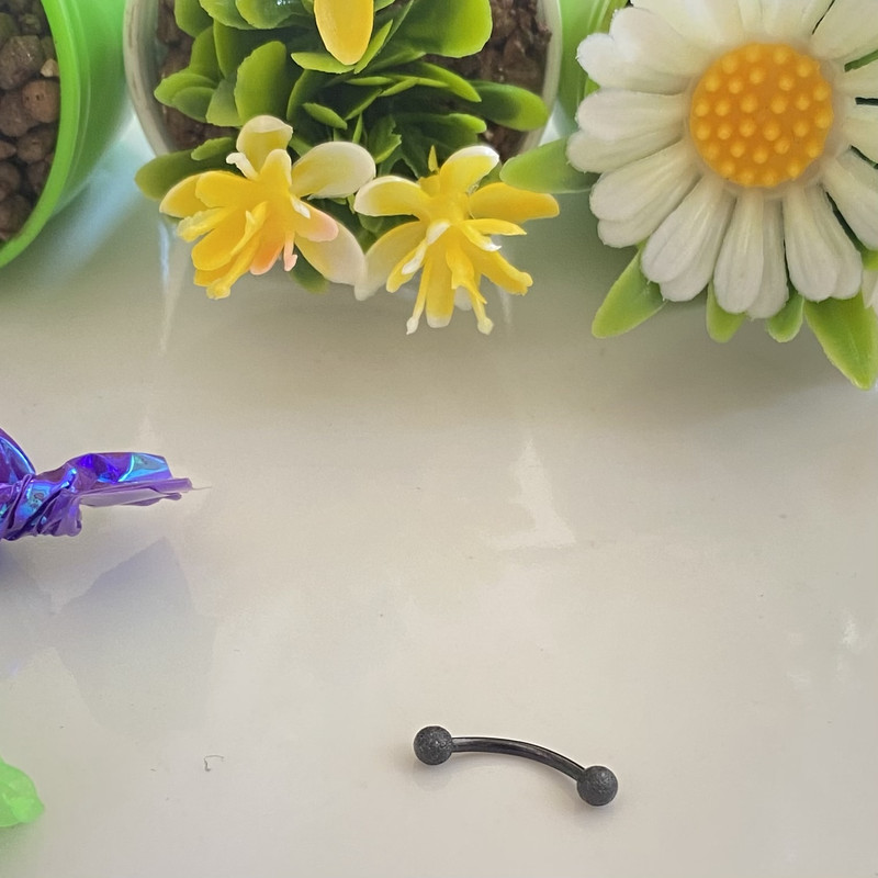 پیرسینگ مدل دو گلوله مات