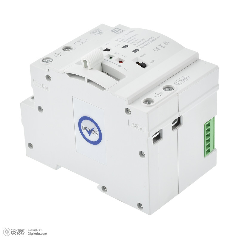 سوییچ انتقال خودکار اتکو مدل دوگانه قدرت 63 آمپرکد ET-ATS-2P-63A