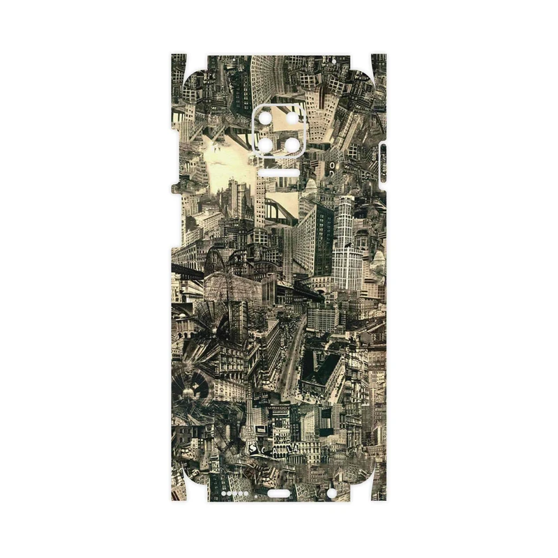 برچسب پوششی ماهوت مدل Collage of Skyscraper-FullSkin مناسب برای گوشی موبایل شیائومی Redmi Note 9S