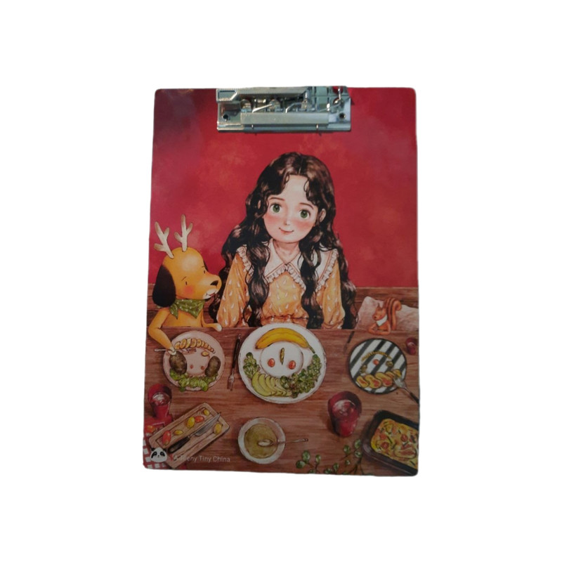 تخته شاسی مدل دختر و غذا سایز A4