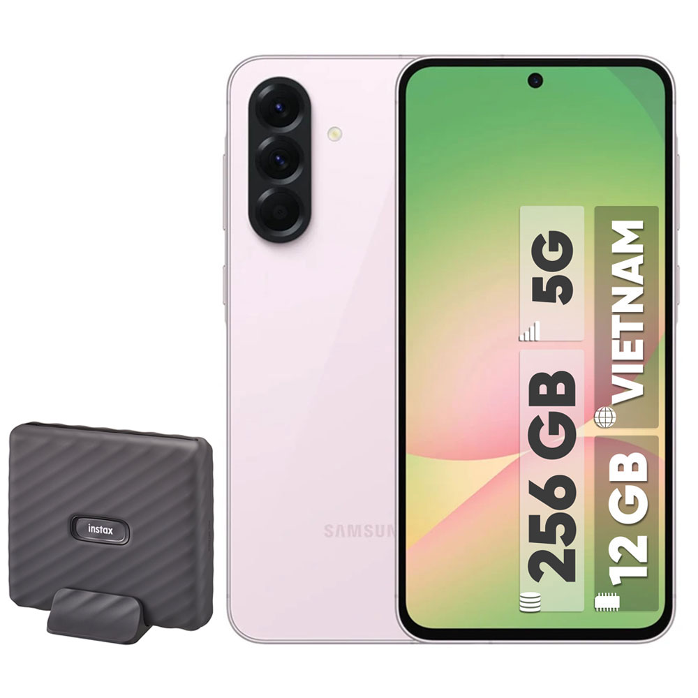گوشی موبایل سامسونگ مدل Galaxy A56 دو سیم کارت ظرفیت 256 گیگابایت و رم 12 گیگابایت - ویتنام -  به همراه پرینتر چاپ سریع عکس فوجی فیلم مدل Instax Link Wide