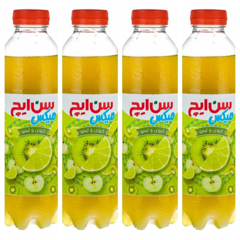 نوشیدنی میکس سن ایچ طعم کیوی و لیمو - 750 میلی لیتر بسته 4عددی
