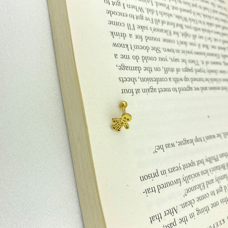پیرسینگ گوش زنانه مدل اسکلت کد P4270