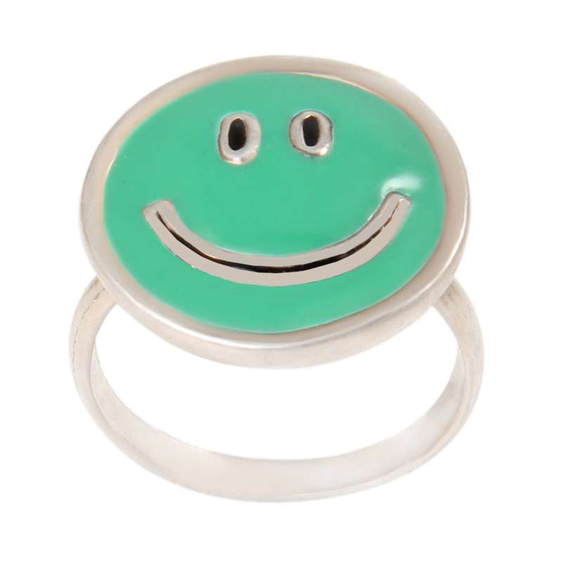 انگشتر نقره زنانه بازرگانی میلادی مدل لبخند کد AW_501