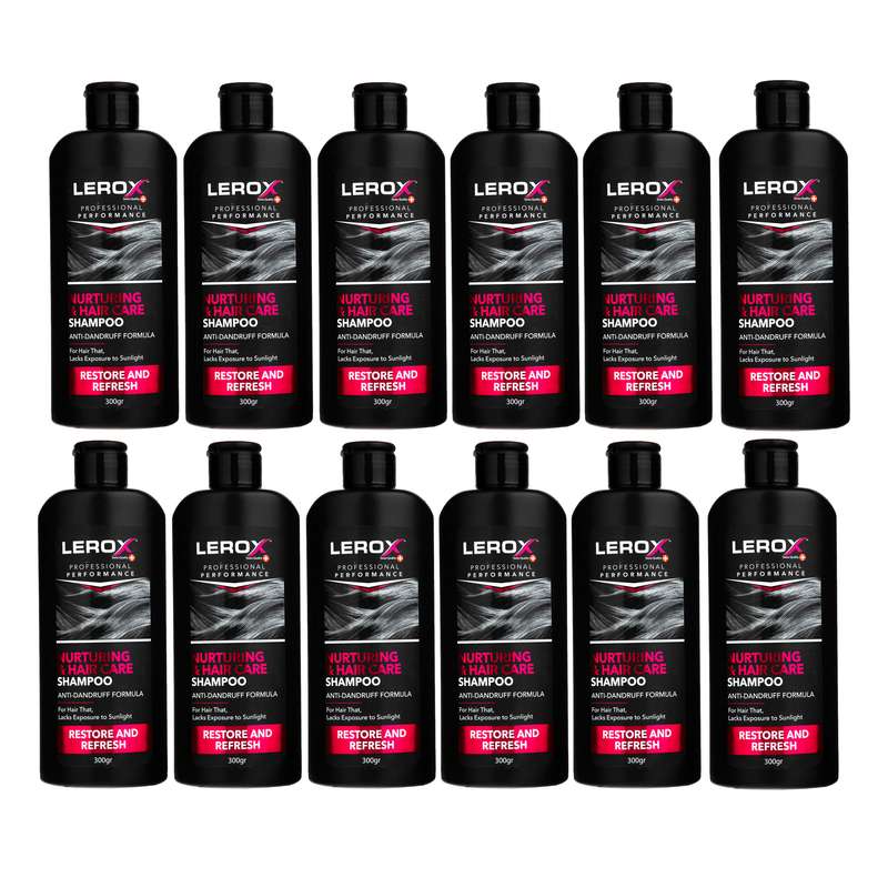 شامپو مو لروکس مدل Nurturing & Hair Care حجم 300 میلی لیتر مجموعه 12 عددی