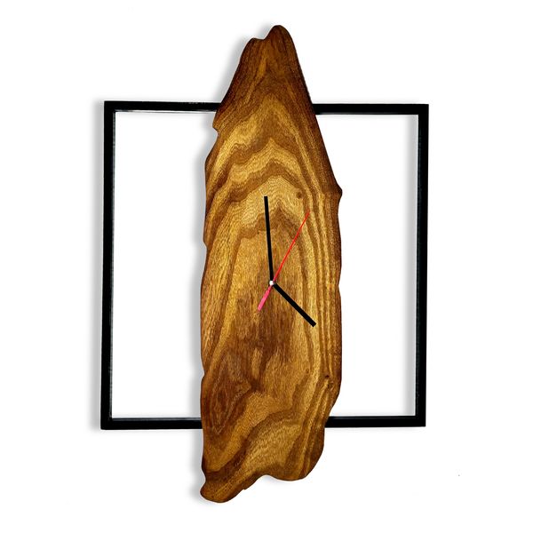 ساعت دیواری چوبی طرح روستیک مدل S102
