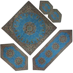 ست 5 تکه رومیزی ترمه مدل الماس