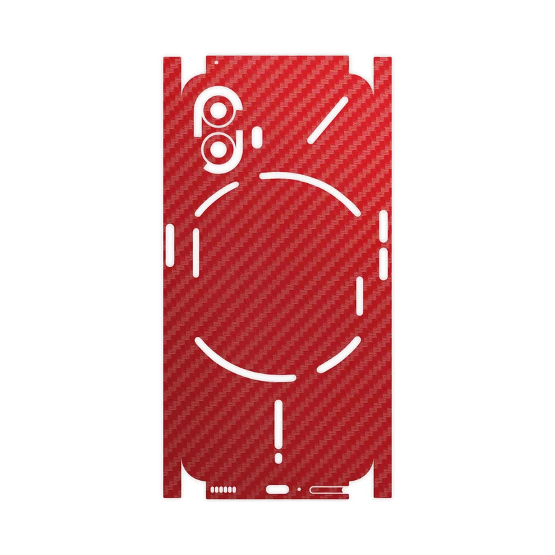 برچسب پوششی ماهوت مدل Red-Fiber-FullSkin مناسب برای گوشی موبایل ناتینگ Phone 2