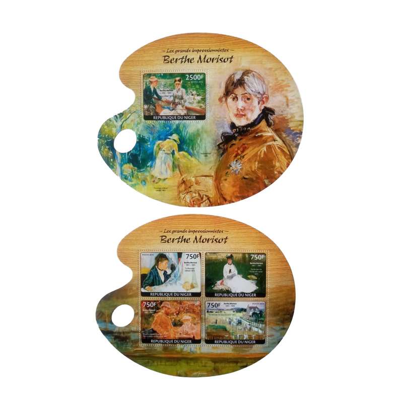 تمبر یادگاری مدل تابلویی برت موریسیو مجموعه 5 عددی