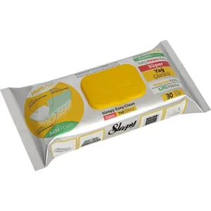 دستمال مرطوب تمیزکننده سطوح اسلیپی مدل yag cozucu بسته 30 عددی 