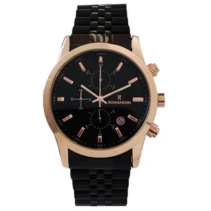 ساعت مچی عقربه‌ای مردانه رومانسون مدل بندفلزی سه موتور کرنوگراف ضدآب کد 23//2