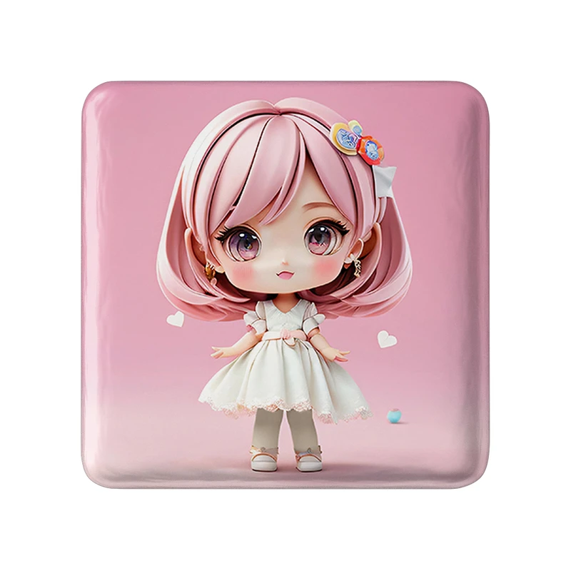 پیکسل خندالو طرح دخترانه (Girlish) مدل مربعی کد 36857