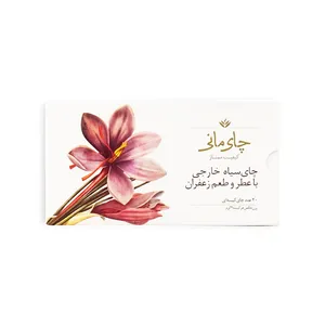 چای سیاه کیسه ای چای مانی با طعم زعفران بسته 20 عددی 
