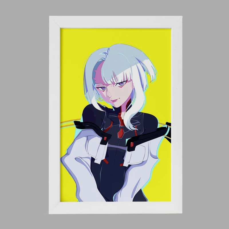 تابلو خندالو مدل لوسی انیمه سایبرپانک کد 23988