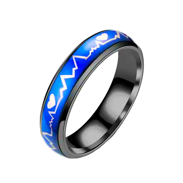  انگشتر زنانه مدل حرارتی طرح ضربان قلب کد Mhr-47866