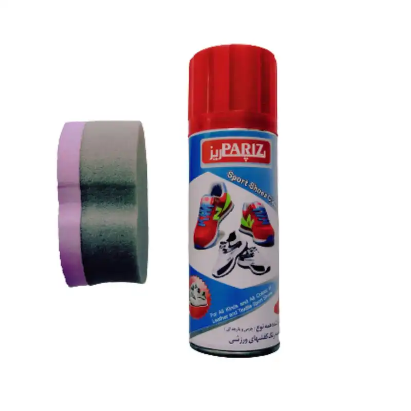 اسپری تمیز کننده کفش پاریز مدل PAR-SPO به همراه اسفنج