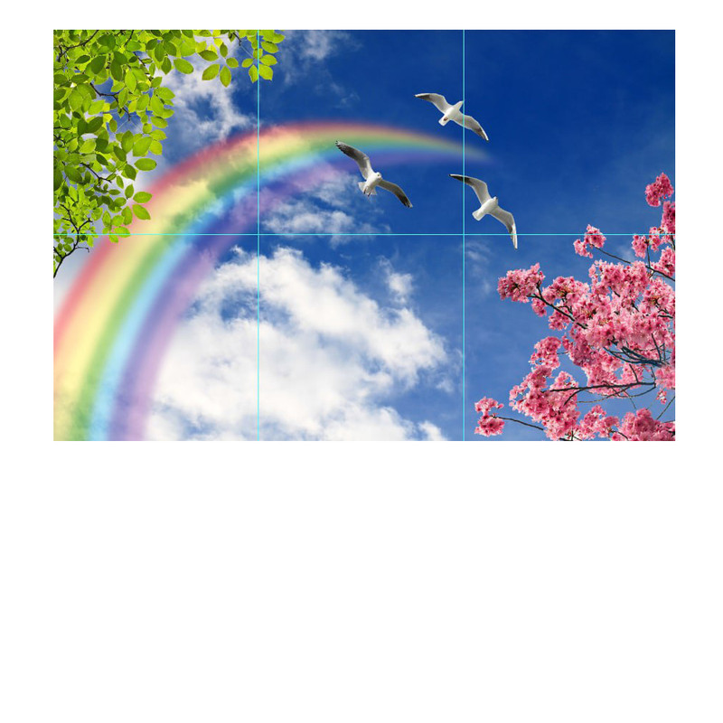 تایل سقفی آسمان مجازی مدل rainbow