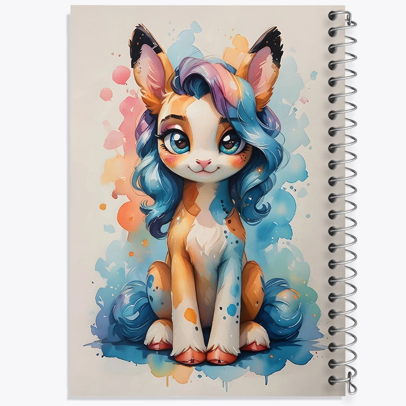 دفتر نقاشی 50 برگ خندالو طرح اسب کیوت کد N1608