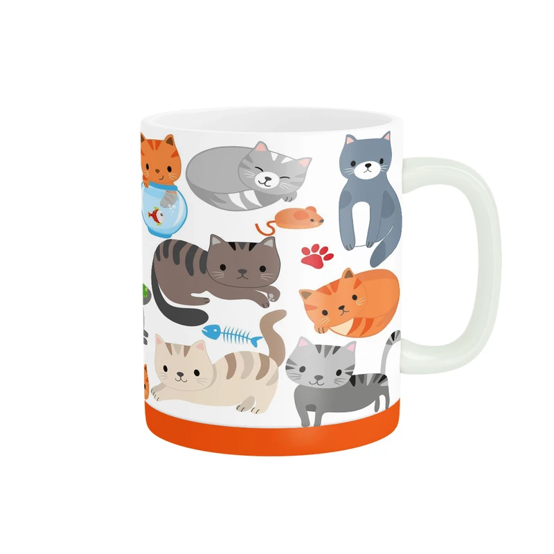 ماگ پاد آفرین مدل گربه ها کد DKC150